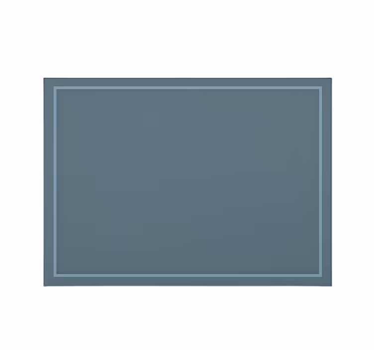 Tenda a rullo blu design semplice con bordo - TenStickers