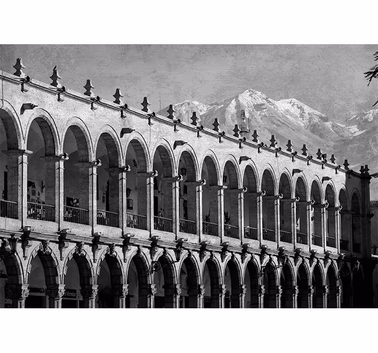 Tenda a rullo soggiorno arequipa storica - TenStickers