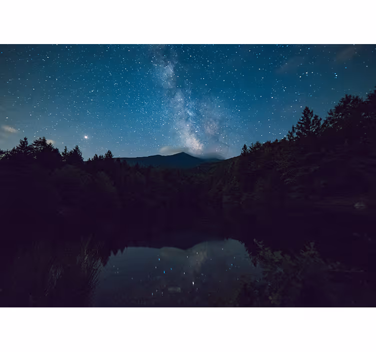 Tenda a rullo soggiorno cielo stellato - TenStickers