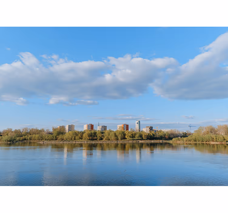 Tenda a rullo soggiorno varsavia lungo il fiume vistola - TenStickers