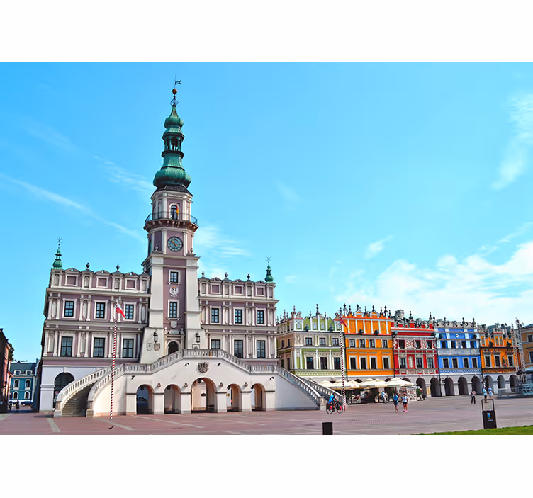 Tenda a rullo soggiorno città di zamość - TenStickers