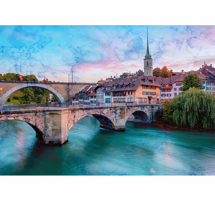 Tenda a rullo soggiorno stile classico bern - TenStickers