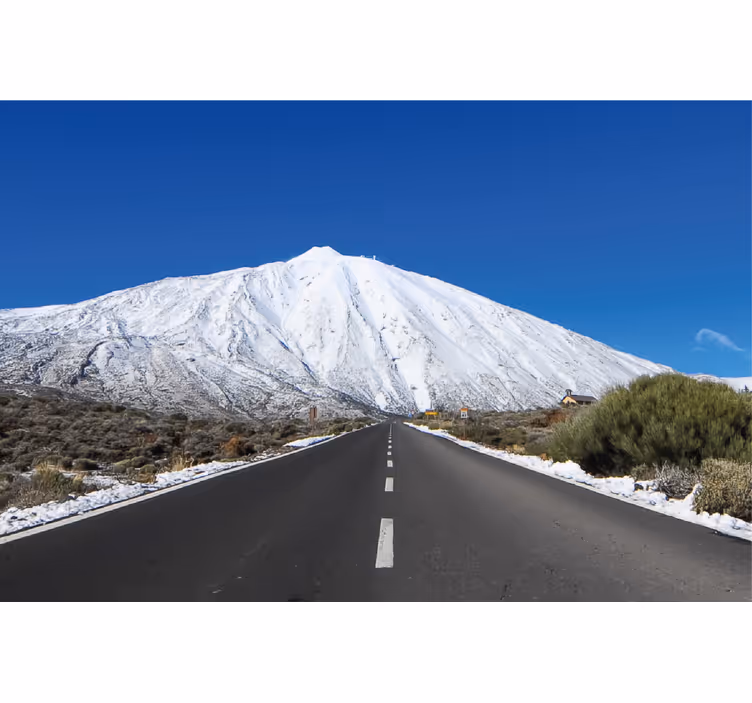 Tenda a rullo soggiorno strada verso il teide - TenStickers