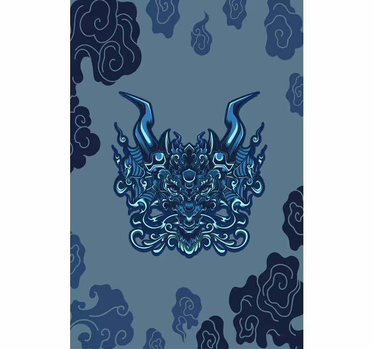 Tenda a rullo soggiorno drago mitologico - TenStickers