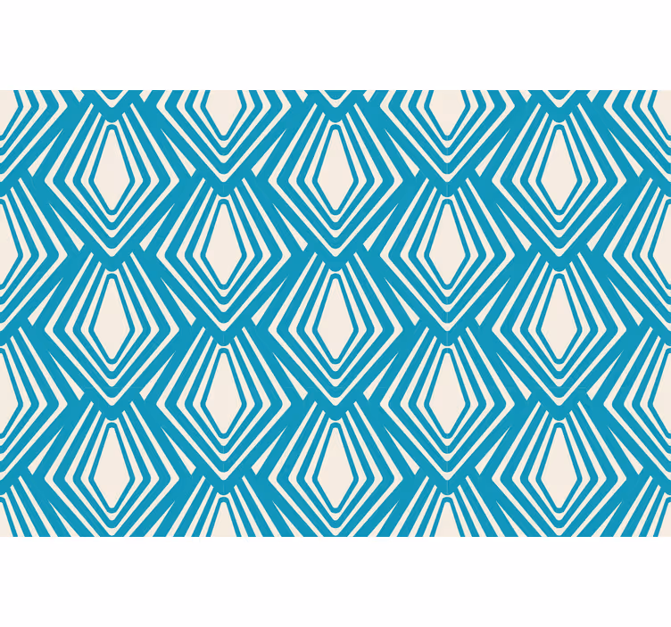 Tenda a rullo soggiorno design minimalista astratto blu - TenStickers