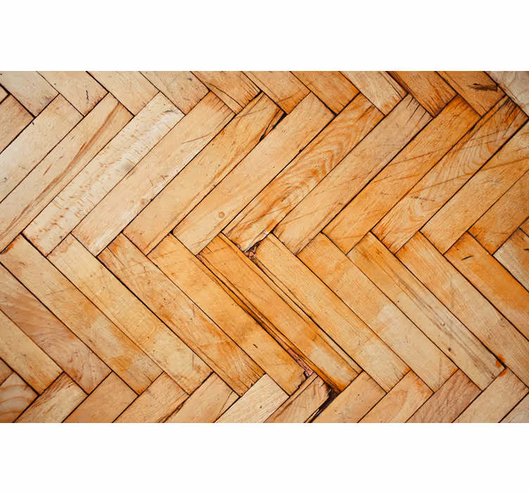 Tenda a rullo soggiorno blocchi di legno stile industriale - TenStickers