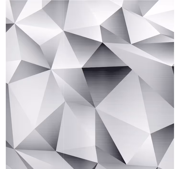 Tenda a rullo soggiorno motivo geometrico argento - TenStickers