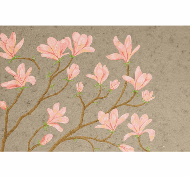 Tenda a rullo soggiorno stile vintage magnolia - TenStickers