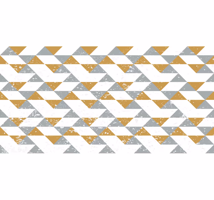 Tenda a rullo bianca geometrica grunge da cucina - TenStickers