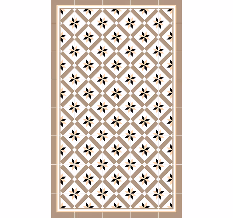 Tenda a rullo beige marrone idraulico - TenStickers
