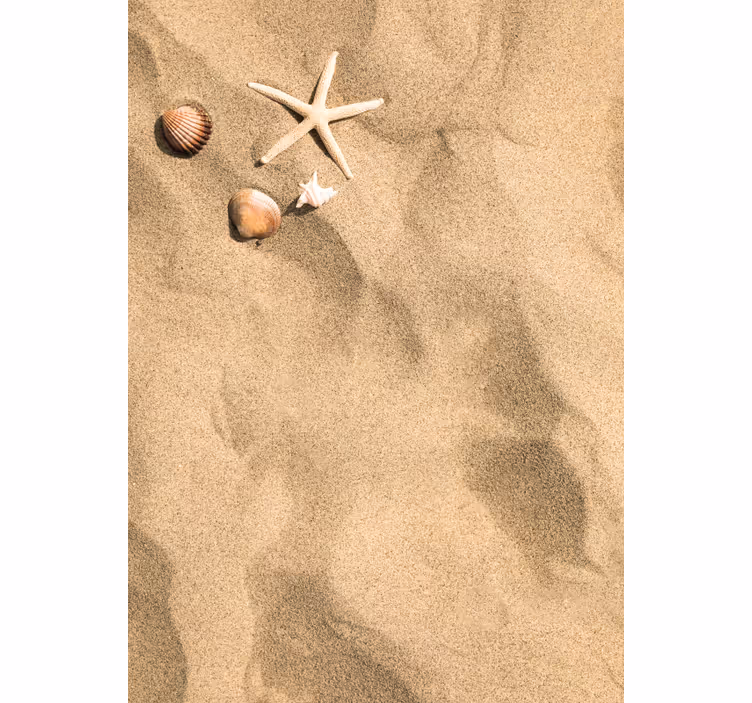 Tenda a rullo beige vibrazioni estive - TenStickers