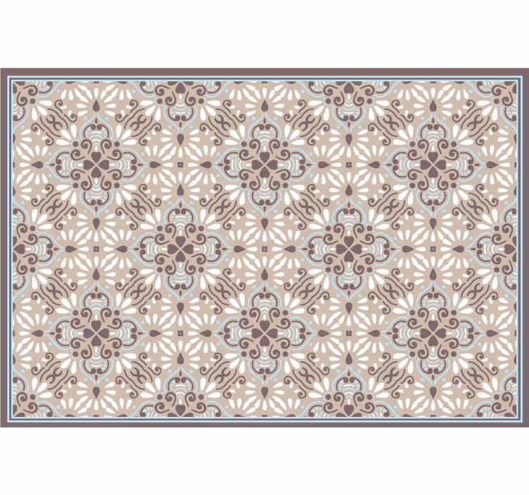 Tenda a rullo beige mosaico bianco beige - TenStickers