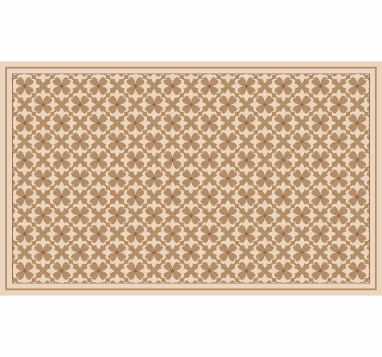 Tenda a rullo beige motivo quadrato vintage beige - TenStickers