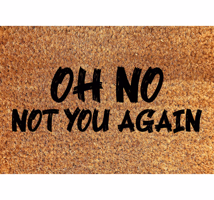 Tenda a rullo beige oh no di nuovo tu - TenStickers