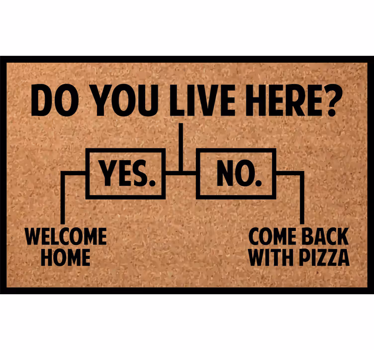 Tenda a rullo beige abiti qui pizza - TenStickers