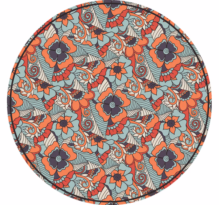 Tenda a rullo camera da letto paisley floreale - TenStickers