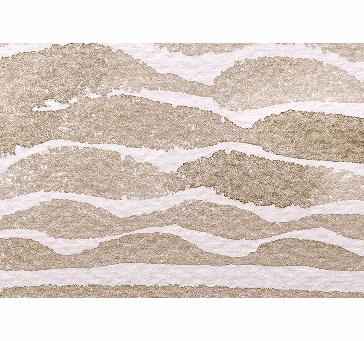 Tenda a rullo beige motivo onde color marrone chiaro - TenStickers