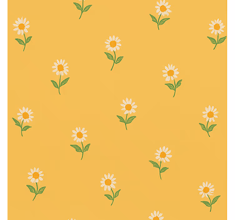 Tenda a rullo vintage design margherite anni 40 - TenStickers