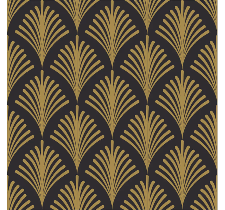 Tenda a rullo vintage glamour dorato anni '20 - TenStickers