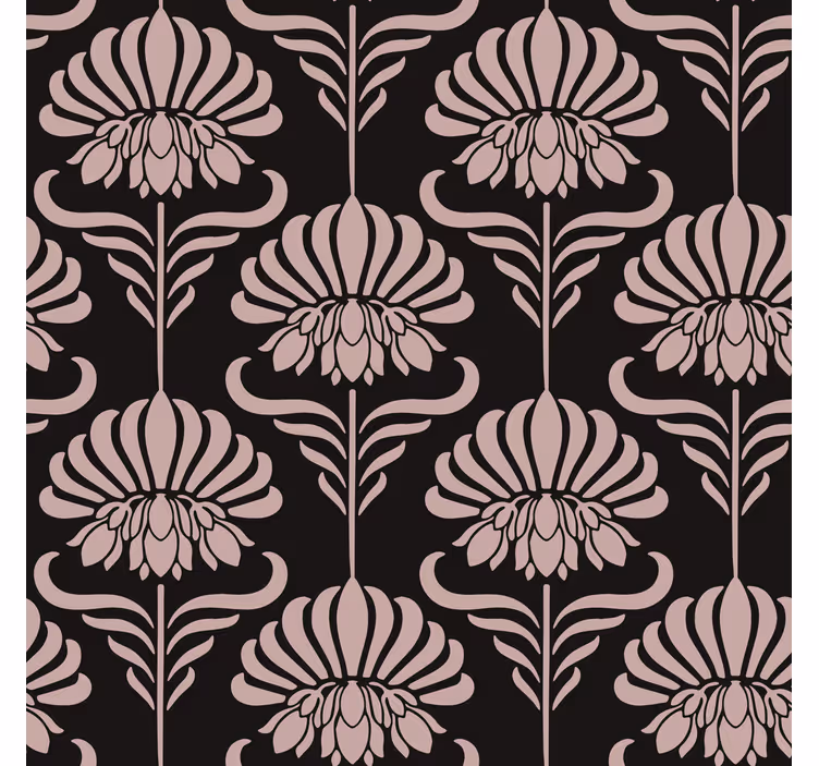 Tenda a rullo vintage motivi art nouveau - TenStickers