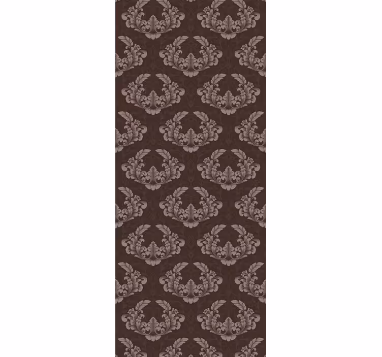Tenda a rullo vintage motivo damascato senza cuciture - TenStickers