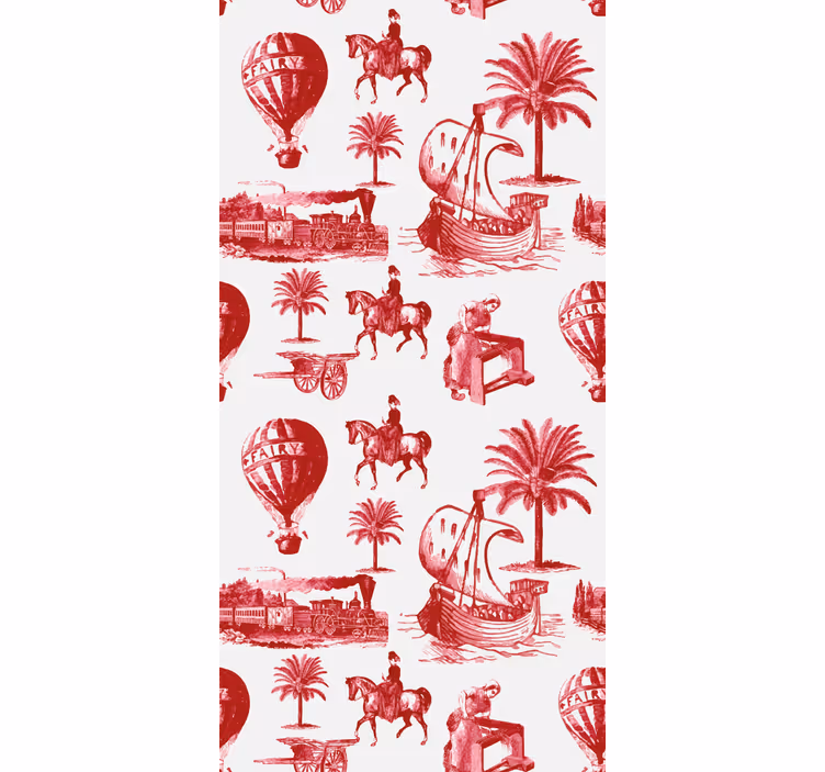 Tenda a rullo vintage palloni aerostatici francesi - TenStickers