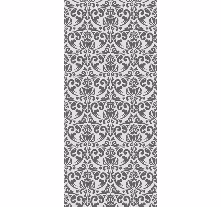Tenda a rullo vintage design damascato astratto - TenStickers