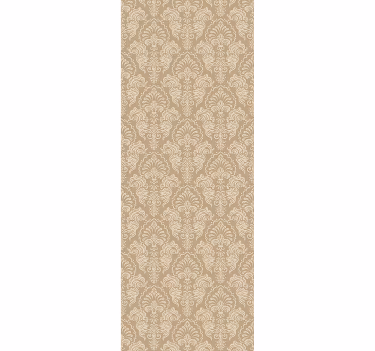 Tenda a rullo vintage stile damascato beige - TenStickers