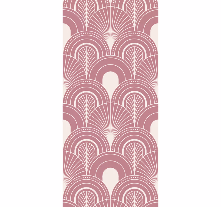 Tenda a rullo vintage stile decorativo arco oro rosa - TenStickers