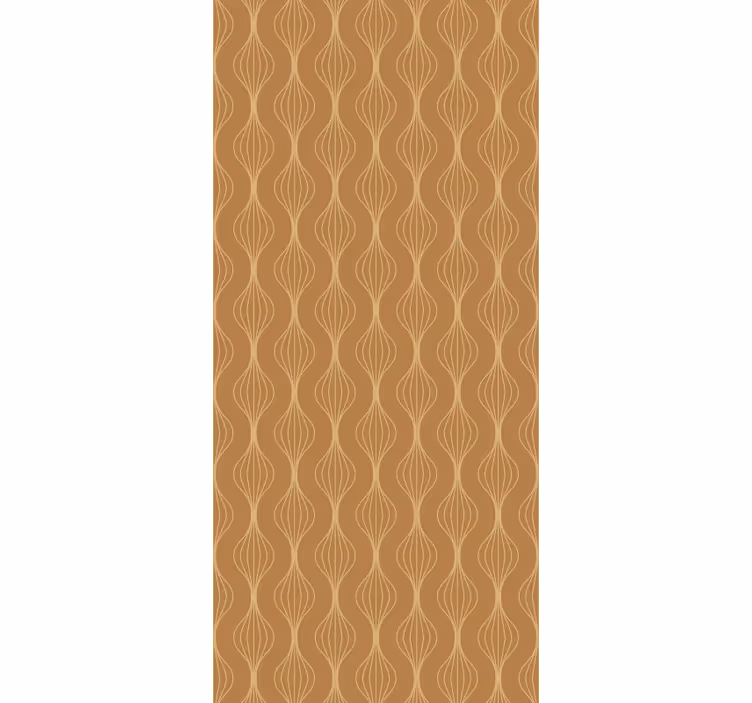 Tenda a rullo vintage stile decorativo linee dorate - TenStickers
