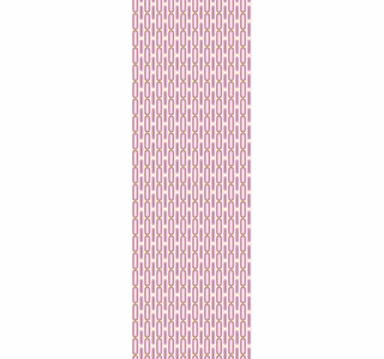 Tenda a rullo vintage forma geometrica rosa anni '70 - TenStickers