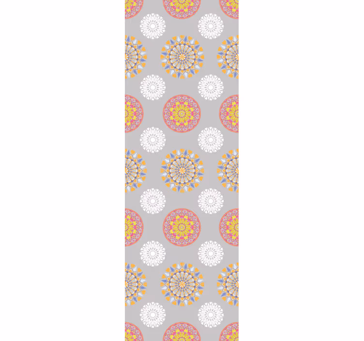Tenda a rullo vintage cerchi mandala luminosi - TenStickers