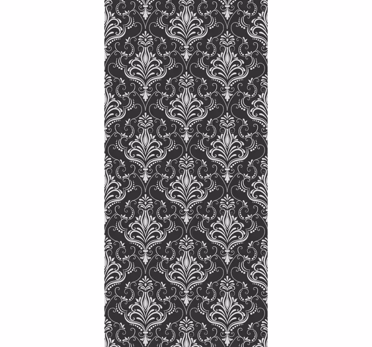 Tenda a rullo vintage stile damascato elegante - TenStickers