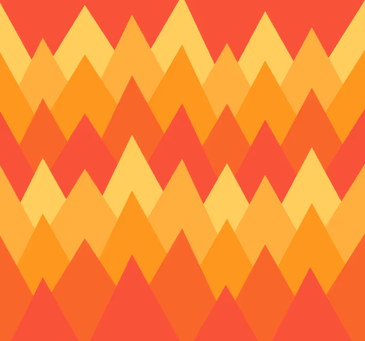 Tenda a rullo vintage montagne astratte geometriche - TenStickers