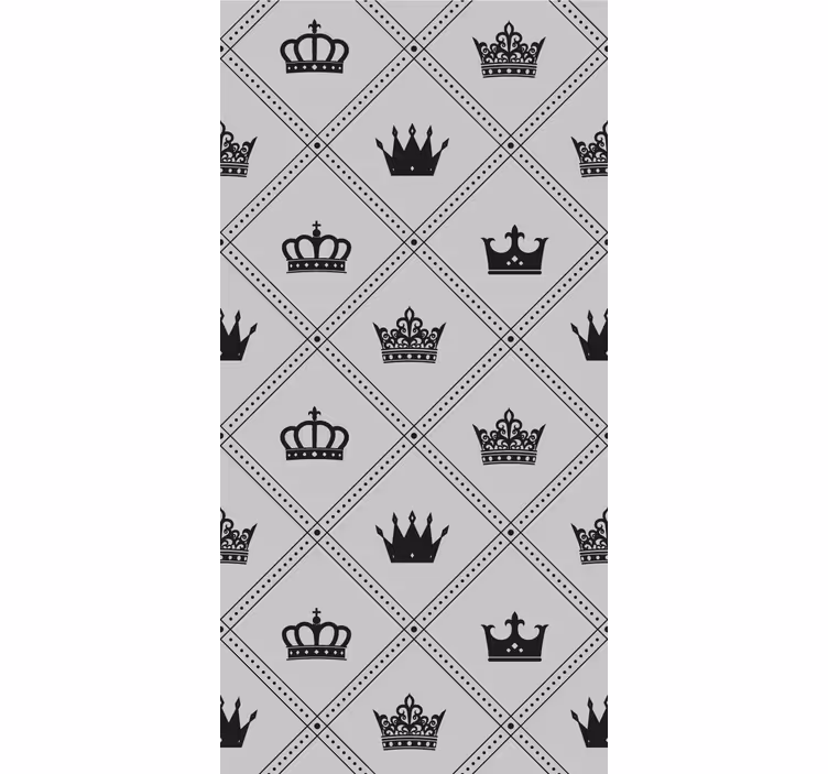 Tenda a rullo vintage corone e diademi - TenStickers