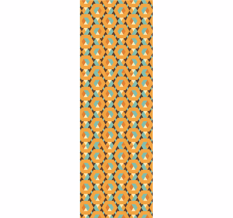 Tenda a rullo vintage forme geometriche tranquille - TenStickers