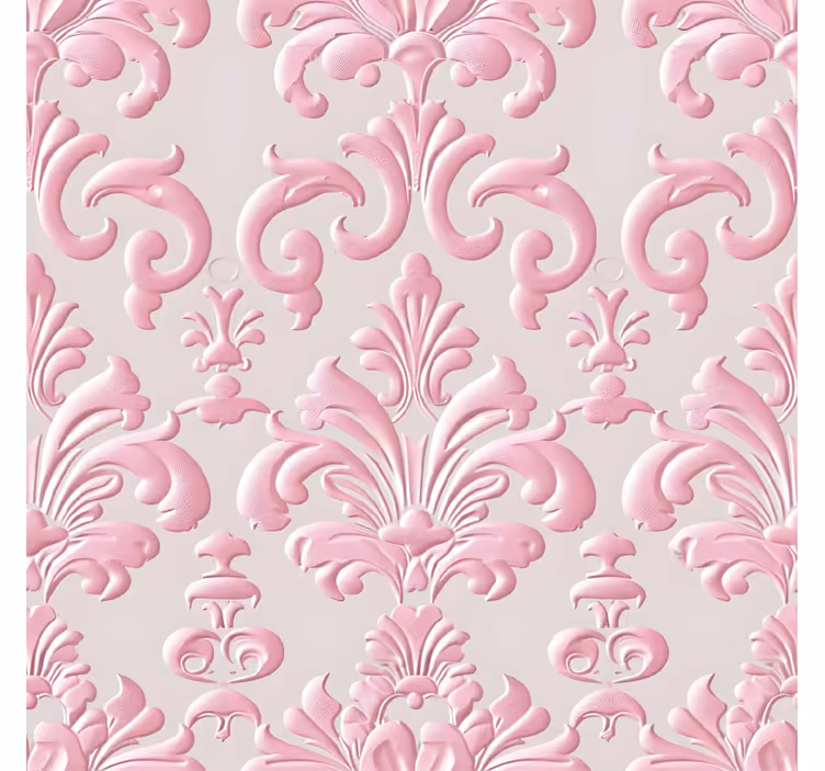 Tenda a rullo vintage motivo rosa - TenStickers