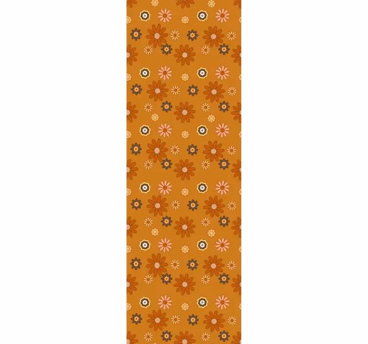 Tenda a rullo vintage potere dei fiori anni '60 - TenStickers