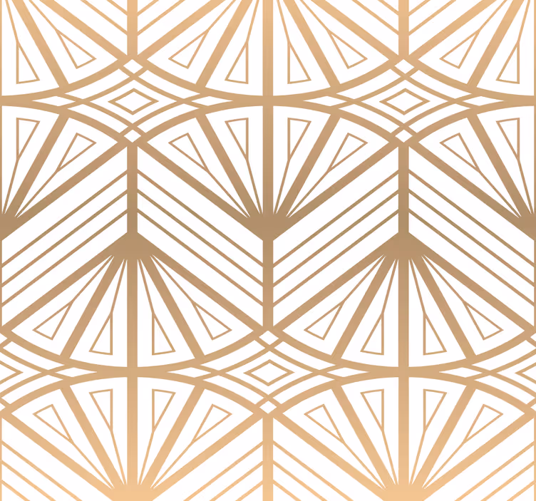 Tenda a rullo vintage motivo decorativo effetto oro - TenStickers