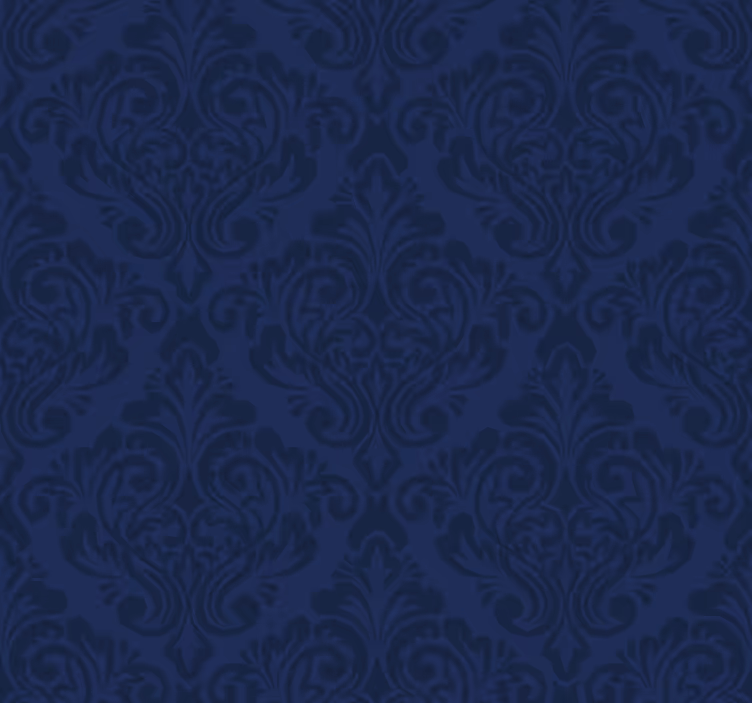 Tenda a rullo vintage damascata blu navy - TenStickers