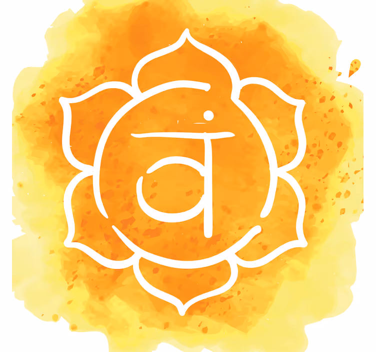 Tenda a rullo soggiorno simbolo chakra sacrale - TenStickers
