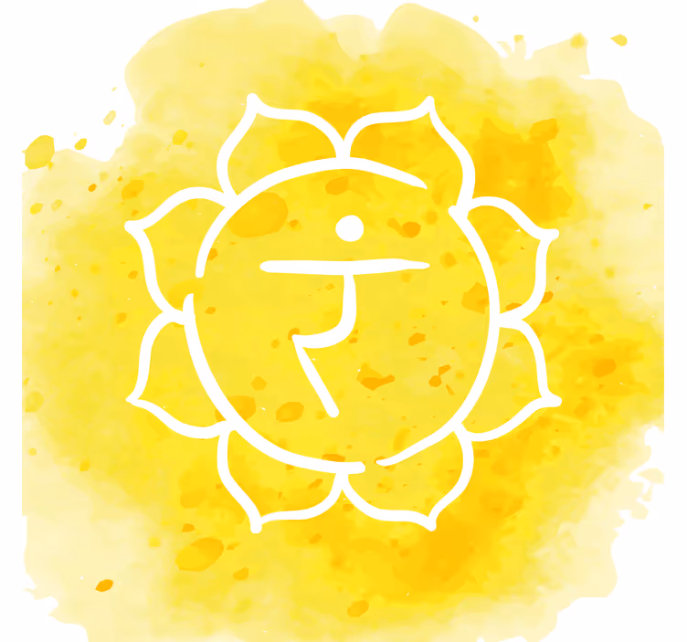 Tenda a rullo soggiorno simbolo chakra plesso solare - TenStickers