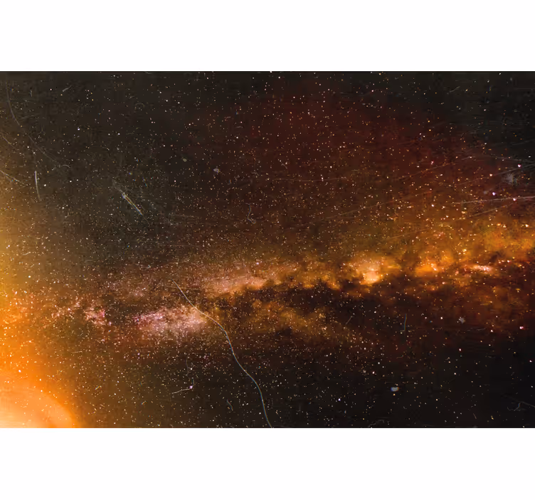 Tenda a rullo soggiorno pioggia cosmica nello spazio - TenStickers