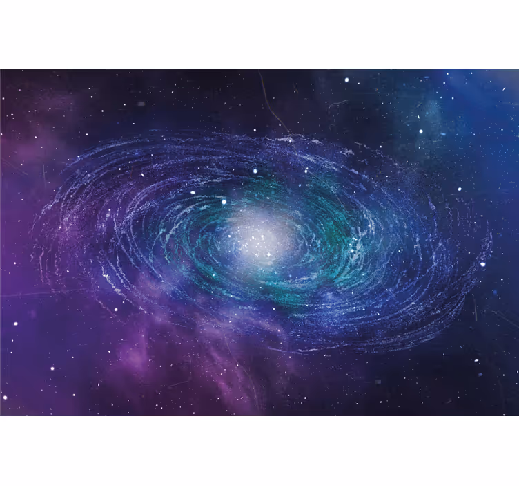Tenda a rullo soggiorno anello spaziale di stelle - TenStickers