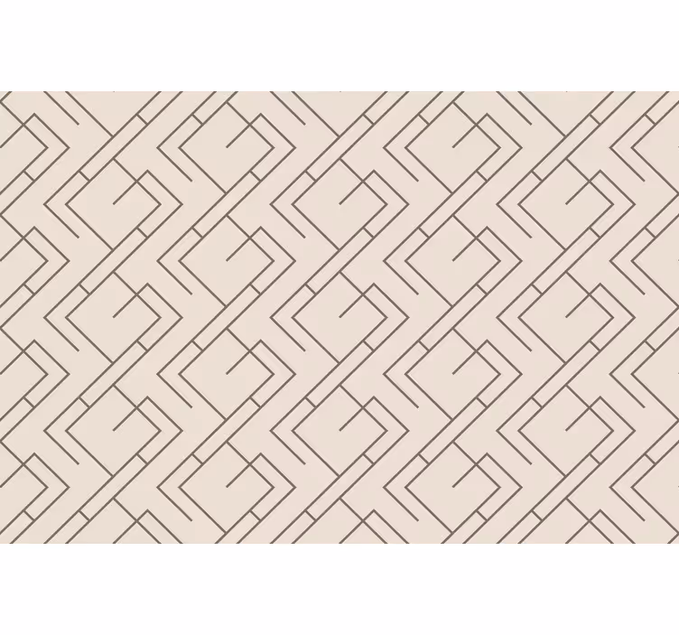 Tenda a rullo soggiorno design stile mid-century - TenStickers
