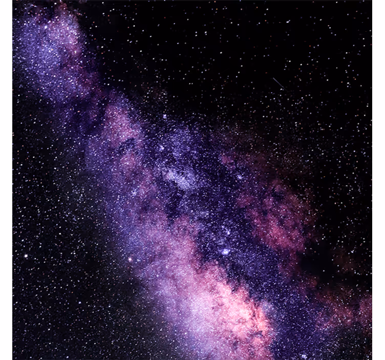 Tenda a rullo soggiorno vista spaziale viola bella - TenStickers
