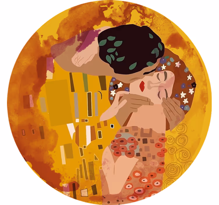Tenda a rullo camera da letto il bacio di klimt - TenStickers