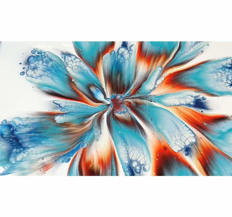 Tenda a rullo camera da letto fiori colorati moderni - TenStickers