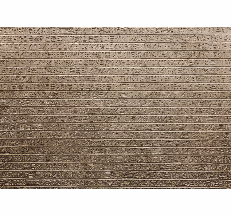 Tenda a rullo beige con motivo geroglifico egiziano - TenStickers