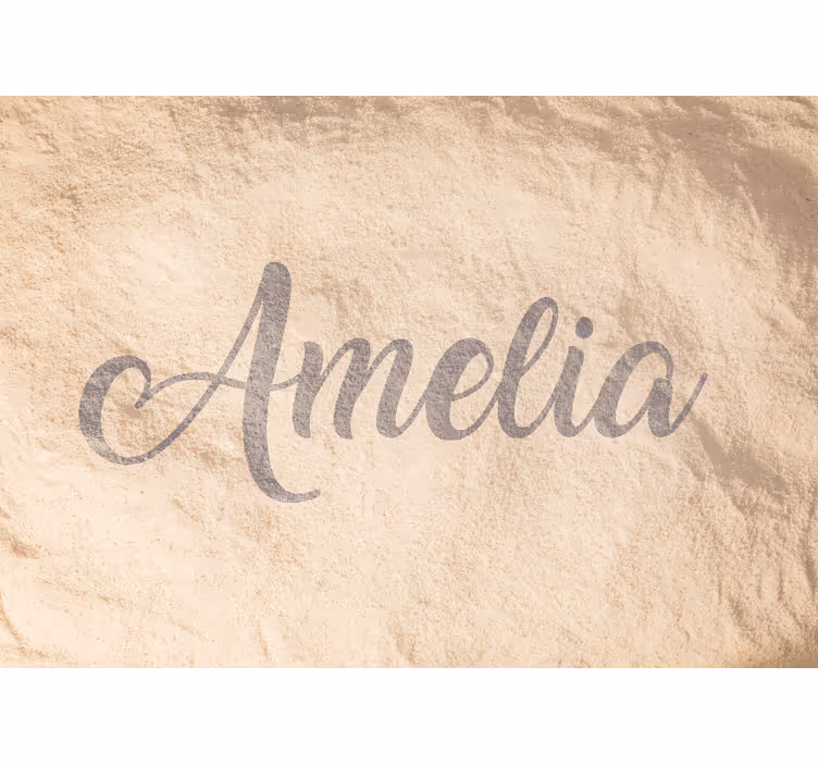 Tenda a rullo beige nome nella sabbia - TenStickers
